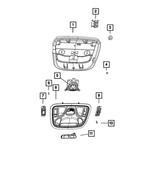 5MK051S4AI - Interior Trim: Overhead Console for Mopar Image