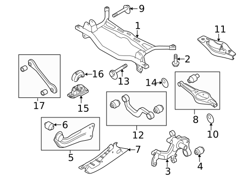 Rear Suspension for 2006 Audi A3 Quattro #3