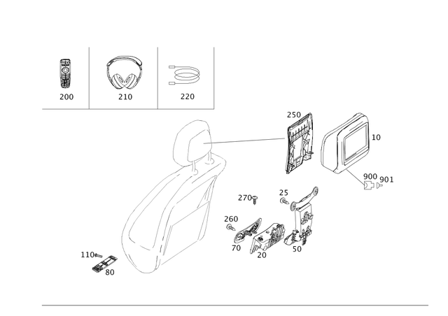 2214400835 - Electrical System: Repair Kit, El. Wir. Harn for Mercedes-Benz Image image