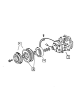 5161810AA - : A/C Compressor Pulley Hub Kit for Jeep: Commander, Grand Cherokee Image
