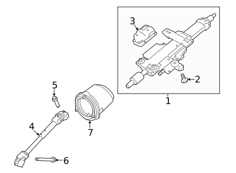 Steering Column Assembly for 2020 Jaguar XE #0