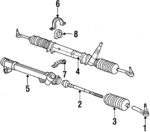 4106180 - Steering: Outer Tie Rod for Chrysler: E Class, Executive Limousine, Executive Sedan, Imperial, Laser, LeBaron, New Yorker, TC Maserati, Town &amp; Country | Dodge: 600, Aries, Caravan, Charger, Daytona, Dynasty, Grand Caravan, Lancer, Mini Ram, Omni, Rampage, Shadow, Spirit Image