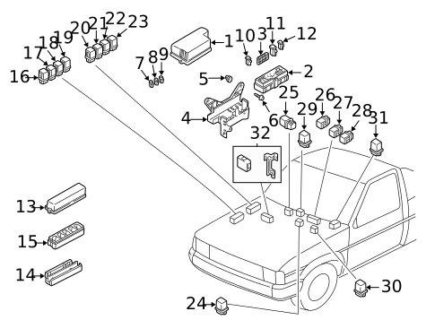 Keyless Entry Components for 2003 Nissan Frontier #0
