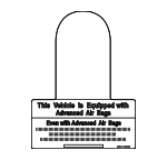 71216949923 - Body: Air Bag Label for BMW: 228i, 228i xDrive, 230i, 230i xDrive, 320i, 320i xDrive, 328d, 328d xDrive, 328i, 328i GT xDrive, 328i xDrive, 330e, 330i, 330i GT xDrive, 330i xDrive, 335i, 335i GT xDrive, 335i xDrive, 340i, 340i GT xDrive, 340i xDrive, 428i, 428i Gran Coupe, 428i xDrive, 428i xDrive Gran Coupe, 430i, 430i Gran Coupe, 430i xDrive, 430i xDrive Gran Coupe, 435i, 435i Gran Coupe, 435i xDrive, 435i xDrive Gran Coupe, 440i, 440i Gran Coupe, 440i xDrive, 440i xDrive Gran Coupe, 528i, 528i xDrive, 530e, 530e xDrive, 530i, 530i xDrive, 535d, 535d xDrive, 535i, 535i GT, 535i GT xDrive, 535i xDrive, 540d xDrive, 540i, 540i xDrive, 550e xDrive, 550i, 550i GT, 550i GT xDrive, 550i xDrive, 640i, 640i Gran Coupe, 640i xDrive, 640i xDrive Gran Coupe, 640i xDrive Gran Turismo, 650i, 650i Gran Coupe, 650i xDrive, 650i xDrive Gran Coupe, 740e xDrive, 740i, 740i xDrive, 740Ld xDrive, 740Li, 740Li xDrive, 745e xDrive, 750e xDrive, 750i, 750i xDrive, 750Li, 750Li xDrive, 760i xDrive, 760Li, 840i Gran Coupe, 840i xDrive Gran Coupe, ActiveHybrid 3, ActiveHybrid 5, ActiveHybrid 7, i3, i3s, i4, i5, i7, i8, iX, M2, M235i, M235i xDrive, M240i, M240i xDrive, M3, M340i, M340i xDrive, M4, M440i, M440i xDrive, M5, M550i xDrive, M6, M6 Gran Coupe, M760i xDrive, M8 Gran Coupe, M850i xDrive Gran Coupe, X1, X2, X3, X4, X5, X6, X7, Z4 Image