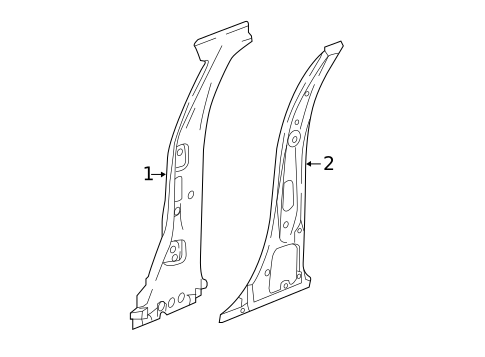 Center Pillar for 2020 Chevrolet Blazer #0