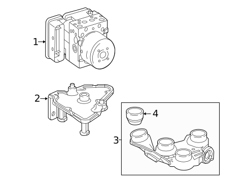 ABS Components for 2021 Mercedes-Benz C63 AMG #1