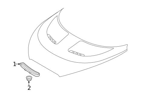 Exterior Trim - Hood for 2014 Hyundai Veloster #0