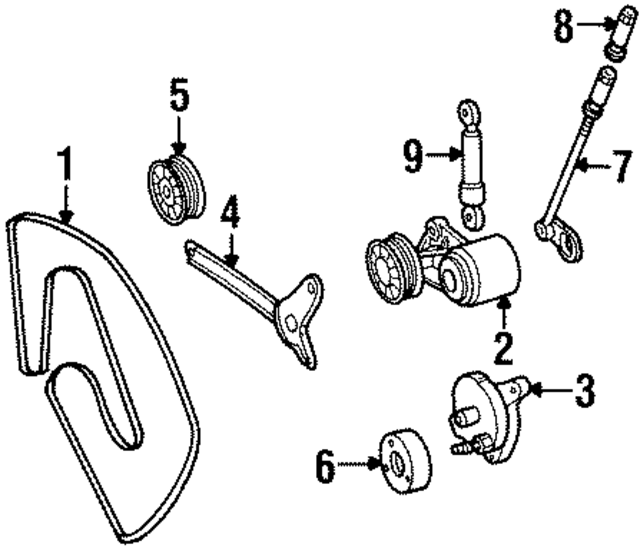 99971892 - Cooling System: Serpentine Belt for Mercedes-Benz Image