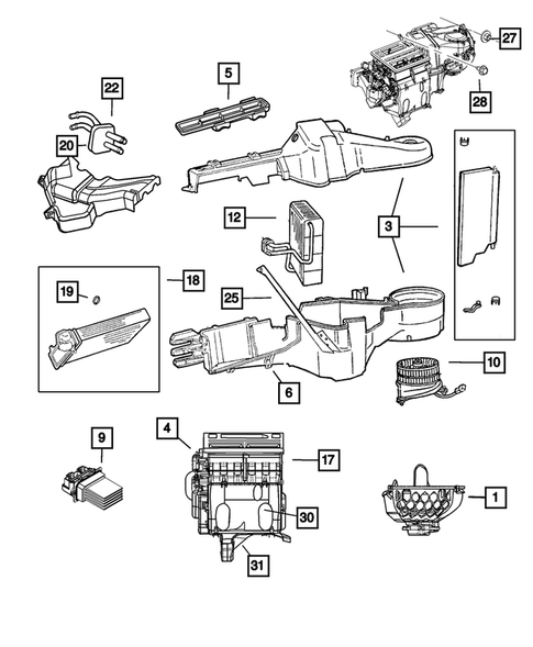 Air Conditioner and Heater Units for 2008 Chrysler Pacifica #0