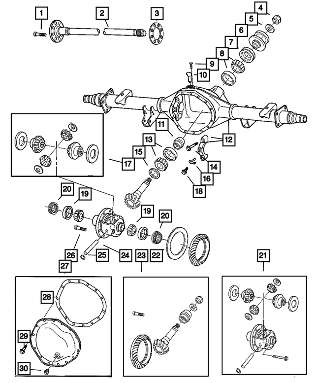 5189950AD - Rear Axle: Axle Yoke for Mopar Image