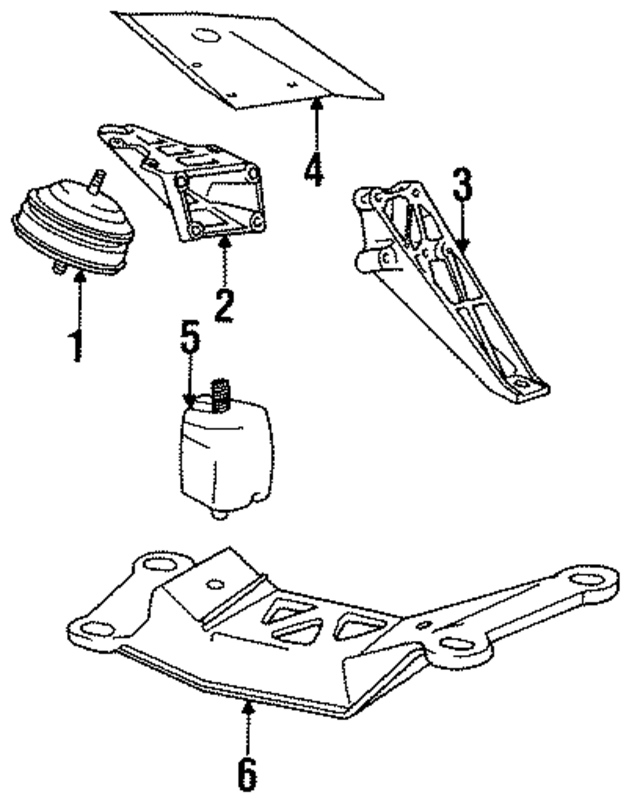 23712225624 - Engine: Rear Mount for BMW Image