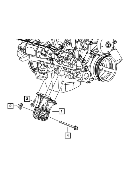 Engine Mounting for 2009 Jeep Commander #0