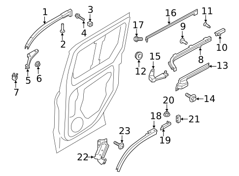 Door Hardware for 2022 Ford Transit Connect #3