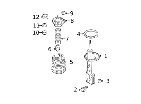 Struts & Components for 2005 Kia Spectra5 #0