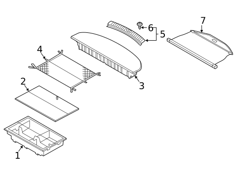 Interior Trim - Rear Body for 2022 Hyundai Santa Fe #0