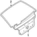 F7BZ6146404A - Body: Trim Pad for Ford: Aspire Image