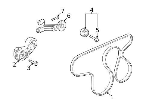 Belts & Pulleys for 2006 Isuzu i-350 #0