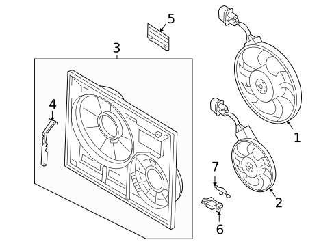 Cooling Fan for 2006 Porsche Cayenne #0