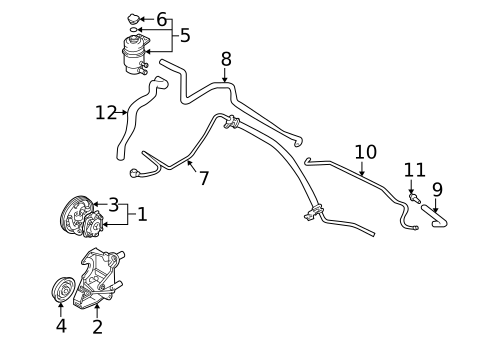 Belts & Pulleys for 2003 Mitsubishi Outlander #1