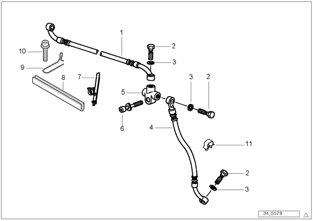 34322314553 - : Brake Hose for BMW-Motorrad Image