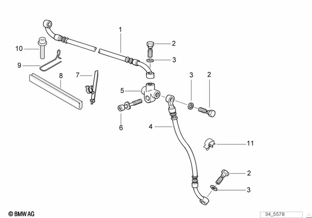34322314553 - : Brake Hose for BMW-Motorrad Image