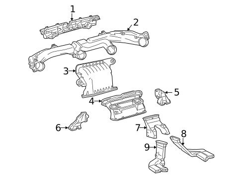 Ducts for 2009 Toyota Matrix #0