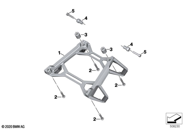 46548396549 - Frame and Mounting Parts: Case Holder -  for BMW-Motorrad Image