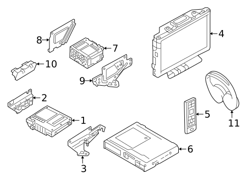 Entertainment System Components for 2019 Land Rover Range Rover Velar #1