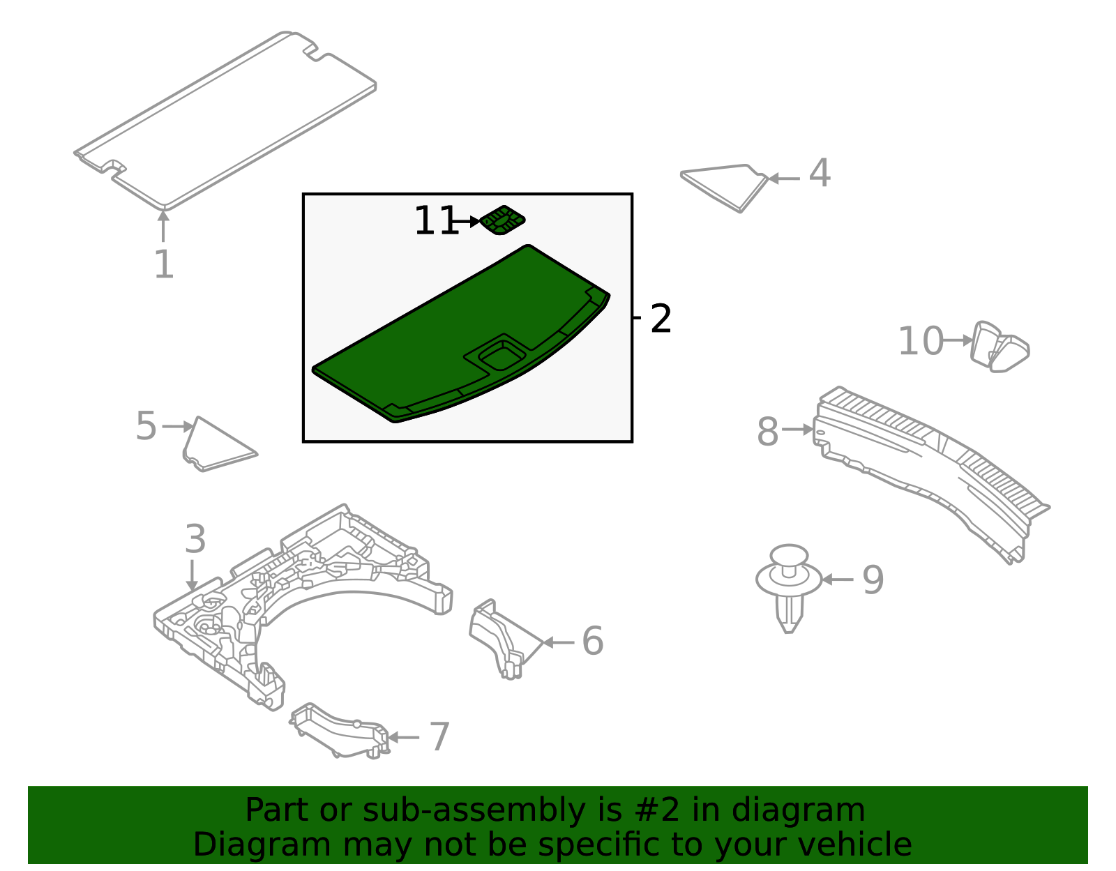 2022-2025 Mazda CX-5 Floor Cover Panel KSE7-68-8H0-02 | OEM Parts