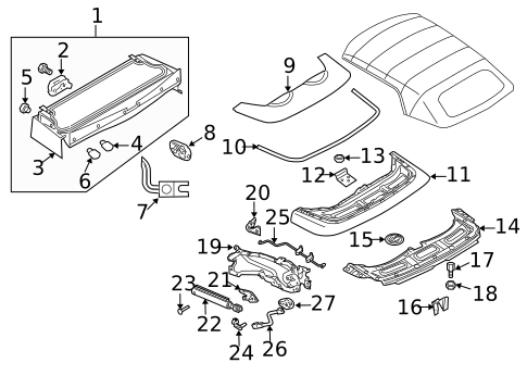 Storage Compartment for 2007 Saab 9-3 #0