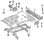 5830760011 - Body: Panel Below Gate for Lexus: LX450 Image