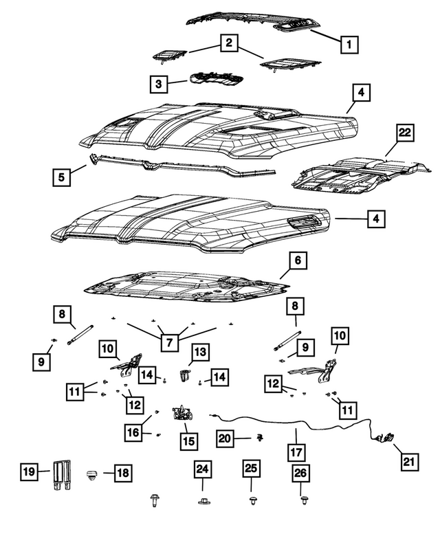 68731740AA - : Air Inlet Bezel for Mopar Image