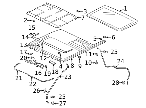 Sunroof for 2007 Mitsubishi Endeavor #0