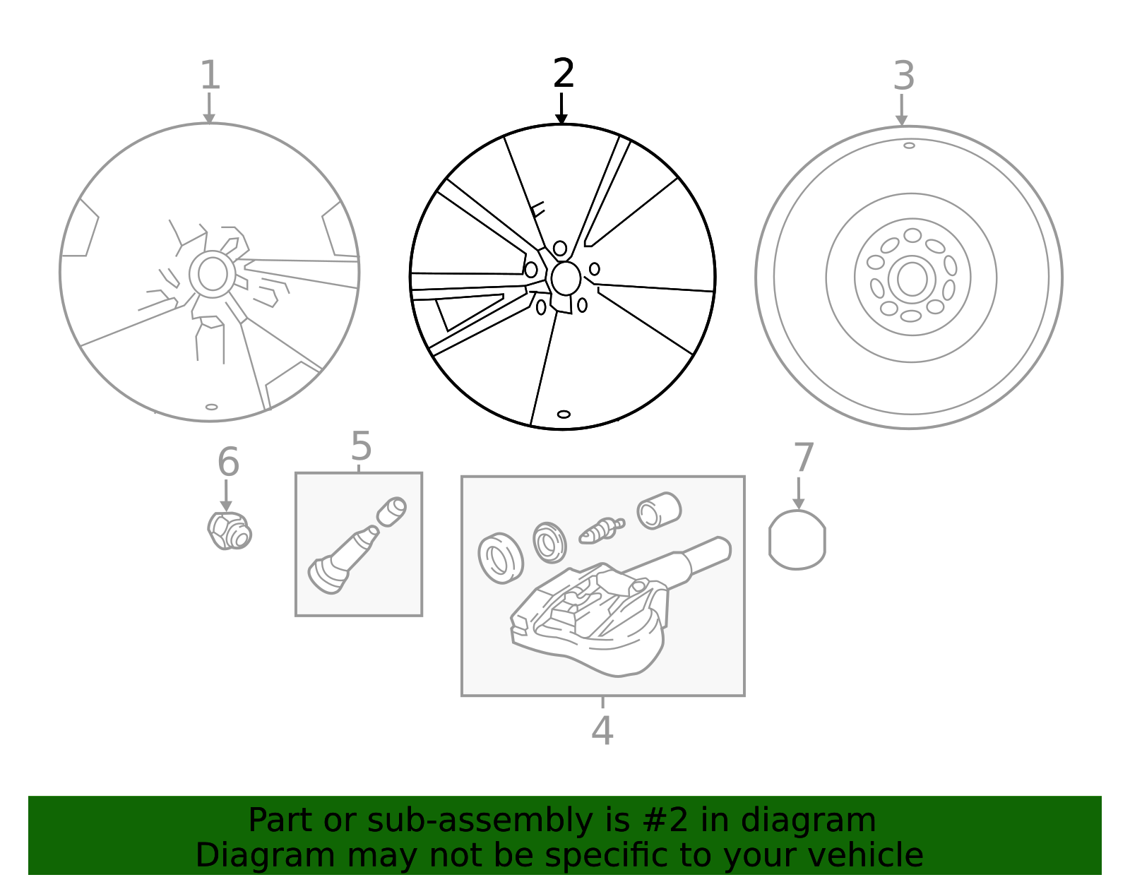 9965-57-7590 - Wheel Disc Aluminum - 2018-2021 Mazda 6 | Mazda Swag