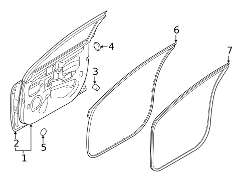 Door & Components for 2022 Kia Rio #0