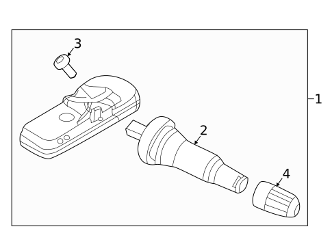 Tire Pressure Monitor Components for 2019 Kia K900 #0