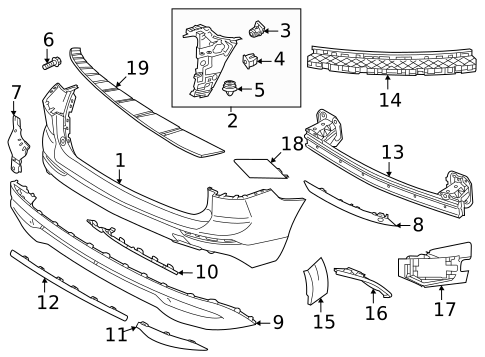 Bumper & Components - Rear for 2025 Volvo XC60 #3