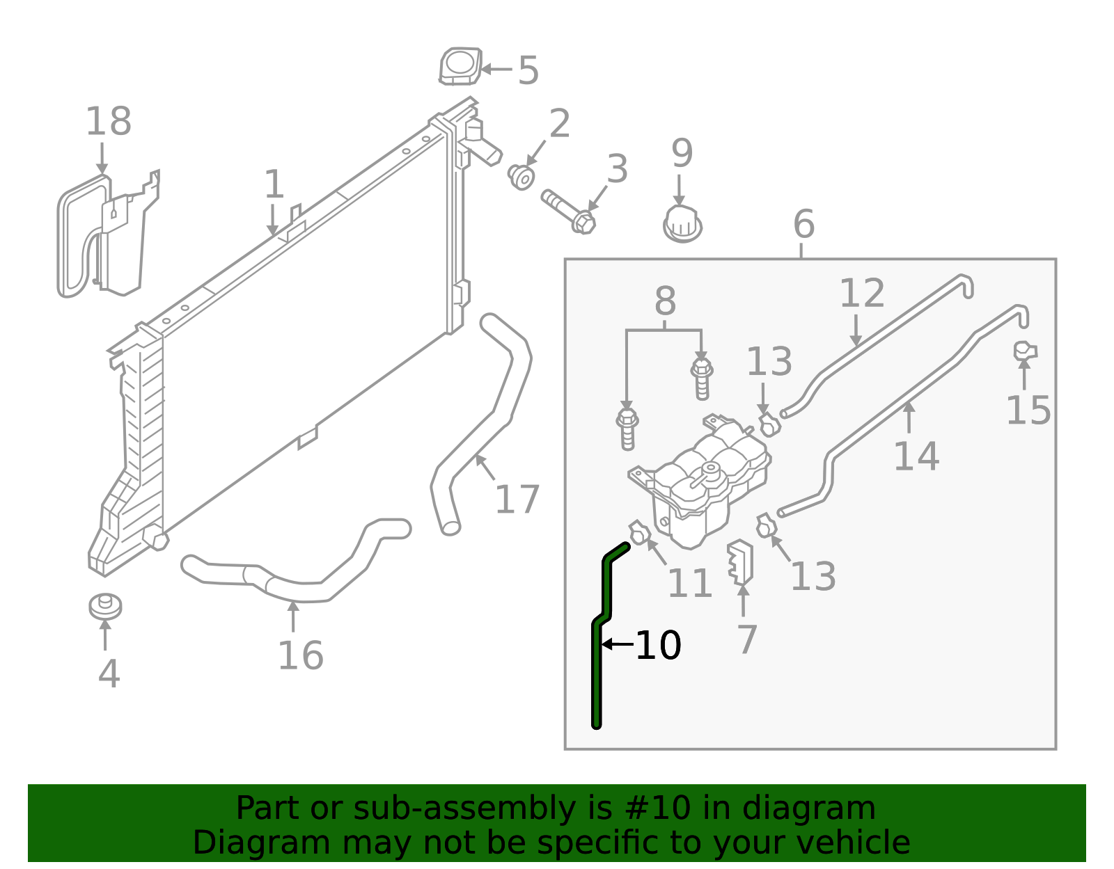 21741-EZ30A - Reservoir Hose 2017 Nissan TITAN | Official Nissan Parts ...