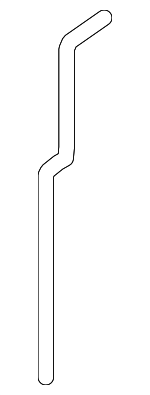 21744EZ30B - Cooling System: Overflow Hose for Nissan: TITAN, TITAN XD Image