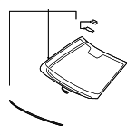 5610150551 - Body: Windshield for Lexus: LS460, LS600h Image