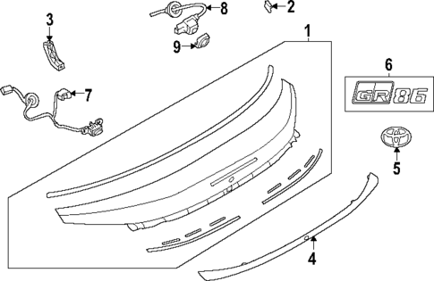 Trunk for 2025 Toyota GR86 #1