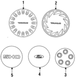F2DZ1130H - : Wheel Cover for Ford Image