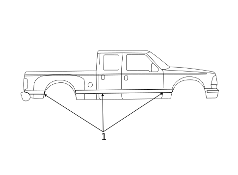 Stripe Tape for 2001 Ford F-250 Super Duty #3