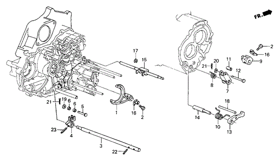 AT Shift Lever Shaft ('86-'87) for 1987 Honda Civic #0