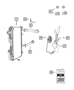 68195735AA - Cooling: Radiator Hose Bracket for Ram: 2500, 3500 Image