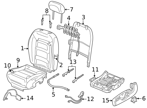 Front Seat Components for 2002 Ford Explorer Sport Trac #0