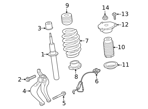 Struts & Components for 2017 Volvo V90 Cross Country #0