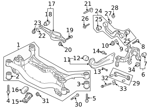 Rear Suspension for 2015 Volkswagen Golf #43