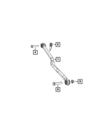 68563436AA - Front Suspension: Front Track Bar, Right Hand Drive for Mopar Image