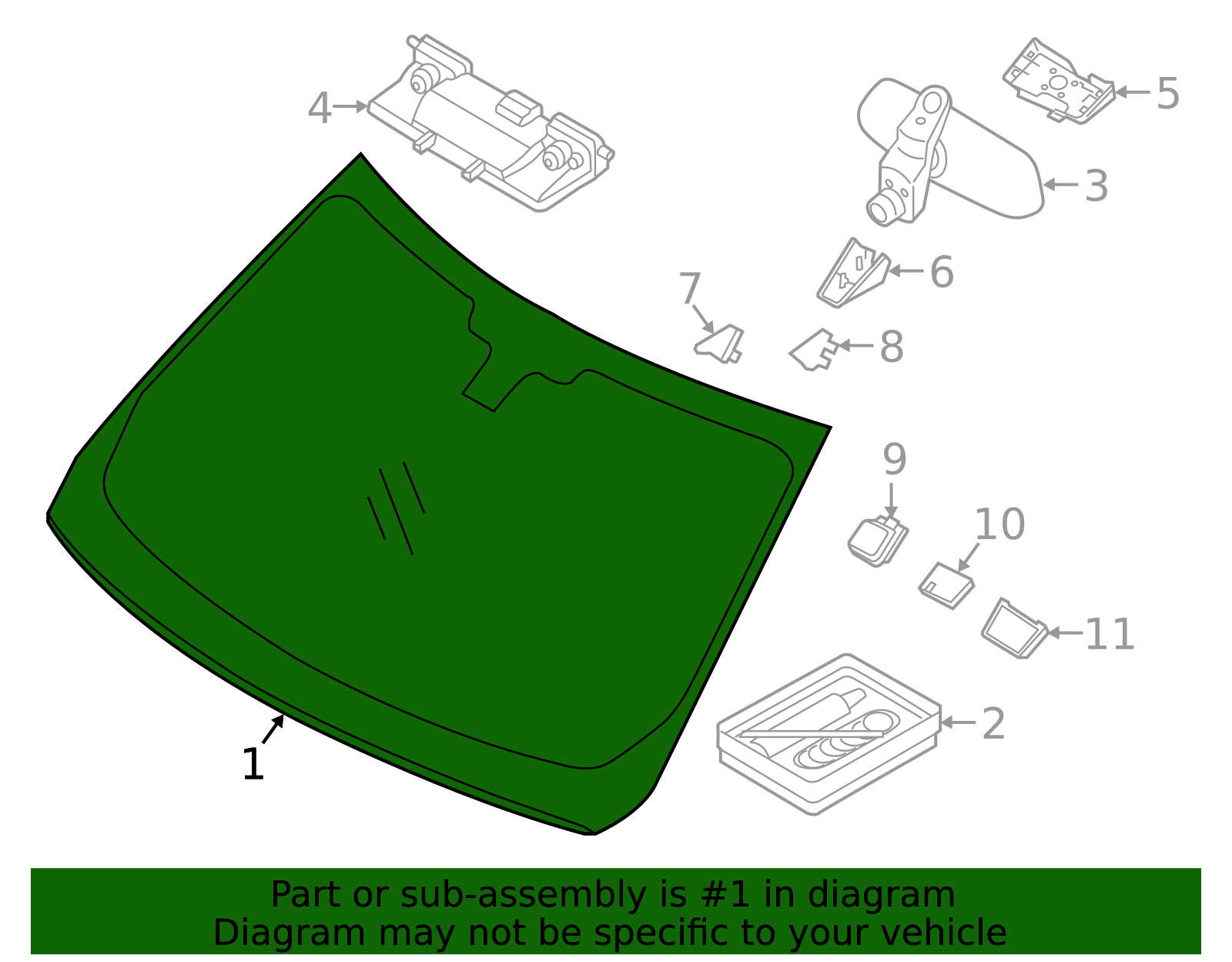 Genuine OEM Windshield Part# LR106972 Fits 2018-2022 Land Rover Range ...